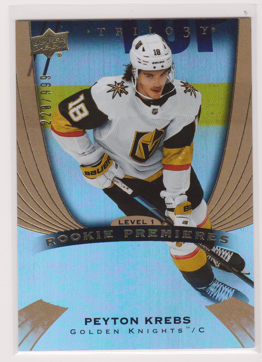 2020-21 Upper Deck Trilogy #79 Peyton Krebs 220/999 RC (image for) 2020-21 Upper Deck Trilogy #79 Peyton Krebs 220/999 RC